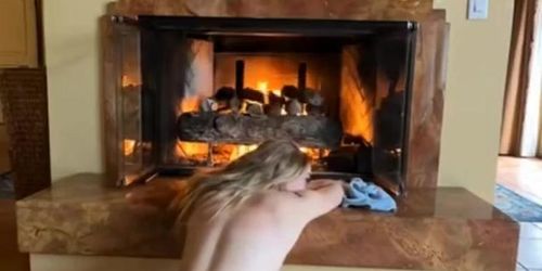 Fireplace Naked OnlyFans Video