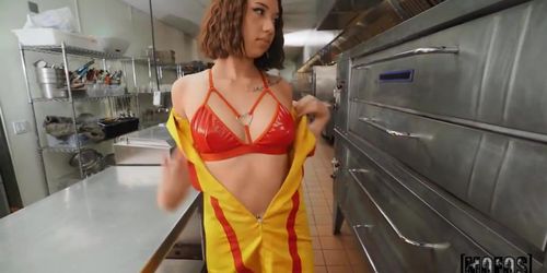 MOFOS - Kimora Quin's Creamy Encounter in the Kitchen