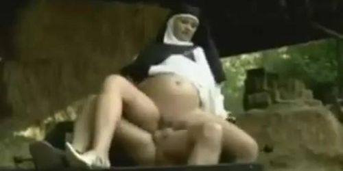 A pregnant nun