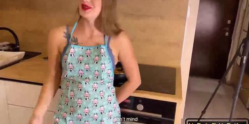 Stepsis Dirty Cooking With A Surprise Cum Inside