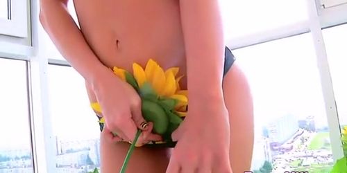 Enema loving flowerbabe analsquirts milk