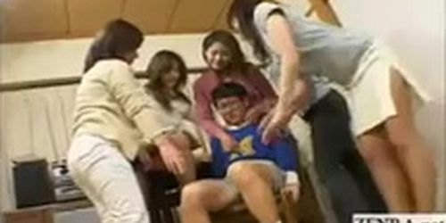 5 japanese cougars help lucky student study