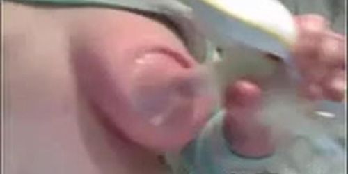 Mom Pumping Out Milk From Her Tits