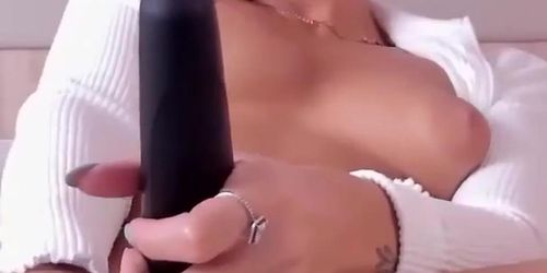 Student Girl finds her step sister's Big Dildos