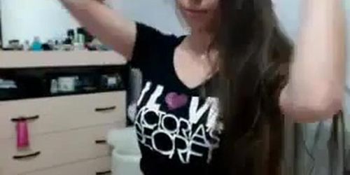 Cute Teen Girl Being A Tease