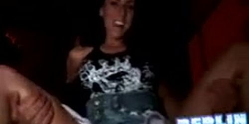 Brunette Flashed & Groped In Public