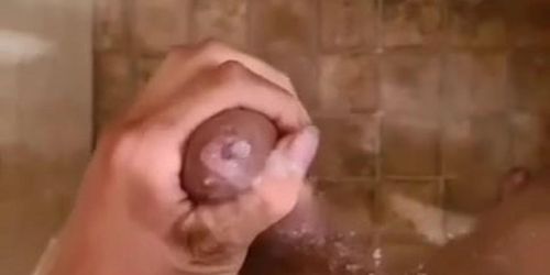 Cumming in a shower 