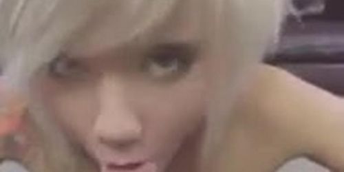 cute emo blonde pov