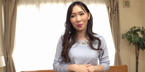 Masturbating Japanese wife suddenly surprise fucked and creampied twice by a stranger