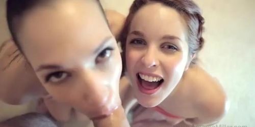 Blowjob Queens - Amarna Miller and Silvia Rubi (Silvia Ruby)