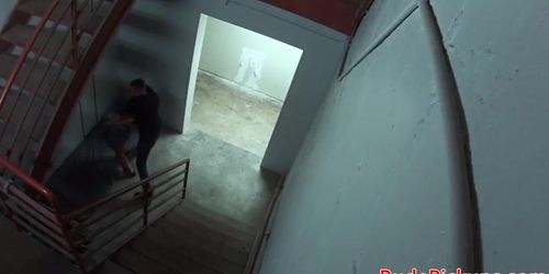 Pulled teen hardfucked in public