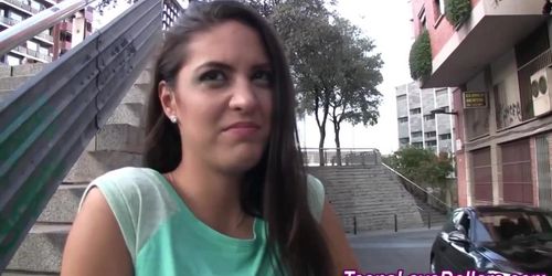 Teen fucked in elevator