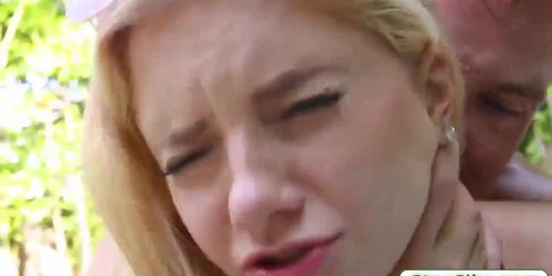 Riley Star gets screwed and cum facialed by her horny cousin