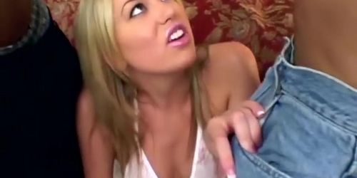 Blonde gets her ass penetrated by a BBC and a white big dick