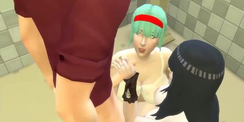 Sakura Porn Cap 4 Naruto se queda encerrado en el baño con hinata y sakura terminan montandose un trio las dos le dice que quie