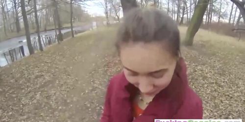 Public Pov Sex With Sweet Euro Girl