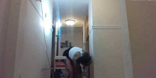 Sexy tattooed Brunette pussy play comp