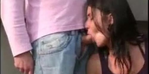 Big boobs teen in street PUBLIC sex gangbang orgy