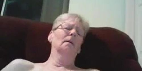 Old granny amateur webcam show