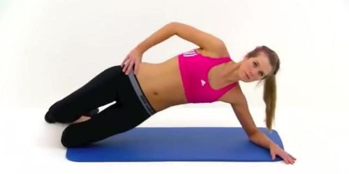 Softcore girl shows you how to workout