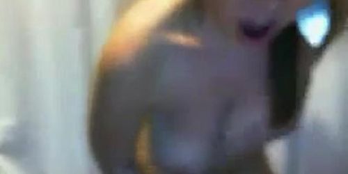 Big boobs dildo action KO