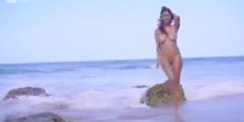 Colombiana Sexy Chocolate Women Naked in The Beach