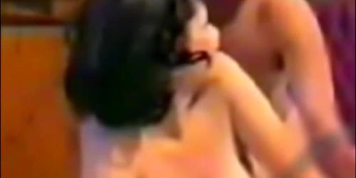 Happy Arab couple films passionate bedroom action