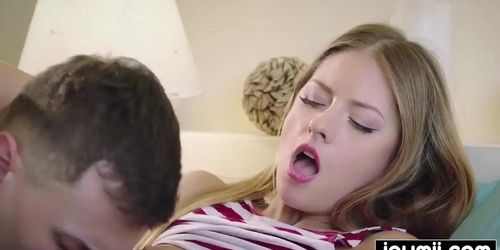 lonely girl Rebecca Volpetti swallows cum from by ex-boyfriend porn