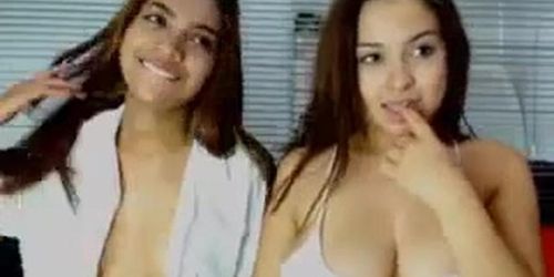 Latina friends playing pussy live cam