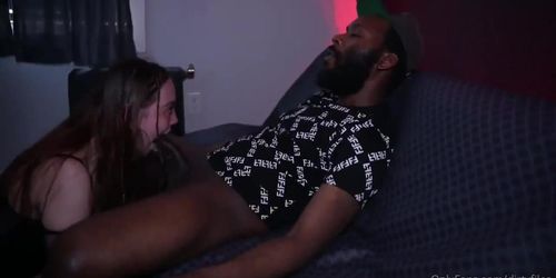 White girl loves some black cock and let me nutted in her
