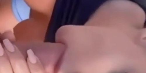 Big Boobs Babe Outdoor Blowjob