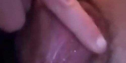 Playing with my Big Wet Pussy Lips