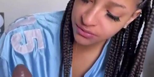 Busty Ebony Girl Fucks Bbc