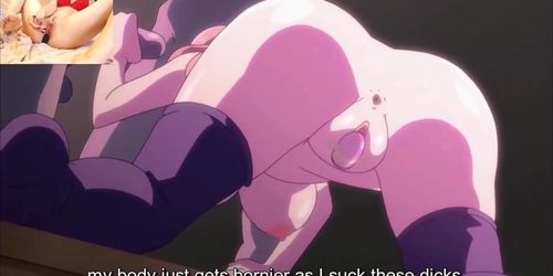 "My pussy will burst because of your cocks!" [uncensored hentai English subtitles]