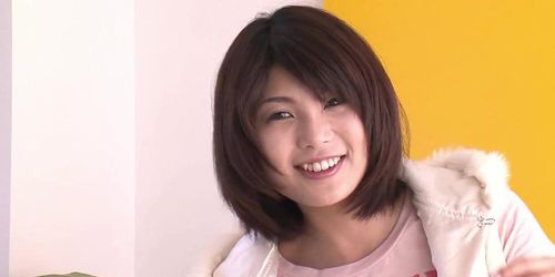 Cute Japanese girl shows of her special talents