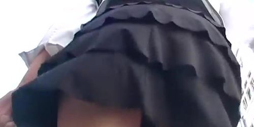 Arousing angel upskirt