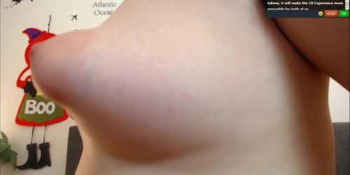 Sophia Side Shot of Puffy Nipples