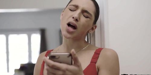 Abella Danger was spying on her hot ebony neighbor.She went to his house and started a hot sex with him and enjoyed fucking his