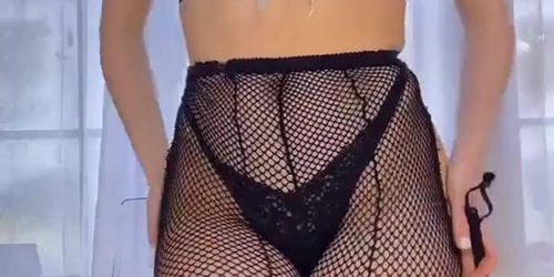 Amouranth Maid Fishnet Stockings Onlyfans Video Leaked