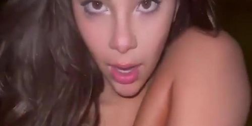 Latina sucks on my bbc