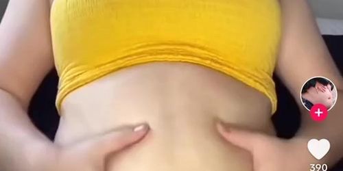 Chubby TikTok belly play