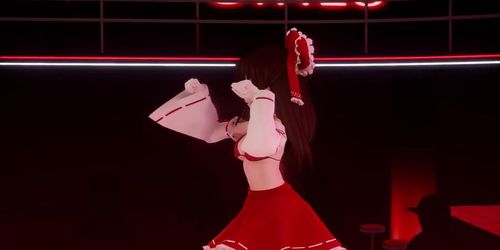 MMD Reimu's Strip Show - Mirrrrrors