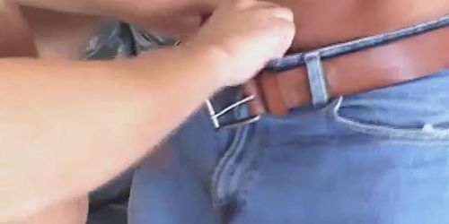Divine brunette girl Haley Paige sucks oversized rod