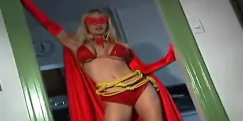 Superheroine Red Avenger Takes on Catwoman and Her Sidekick (Tanya Danielle)