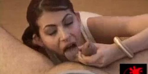 Heather Vahn - blowjob with cum in mouth