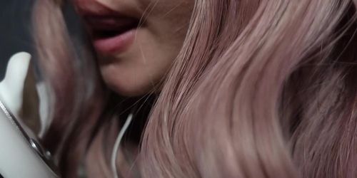 ASMR Tongue Spit Licking Sounds Closeup View Sexy Asian 4k