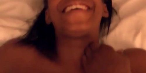 Horny black couple having good time inside the bedroom (Hot Homemade)