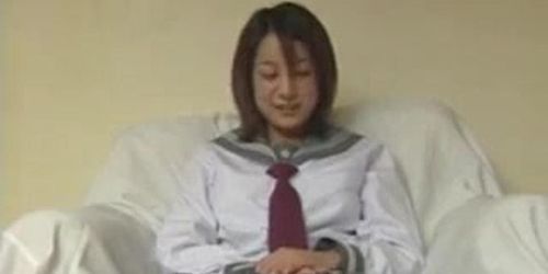 Japanese teen doggystyled in cfnm action