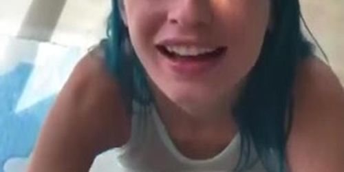 Pov snapchat sloppy blowjob facial with jewelz blu