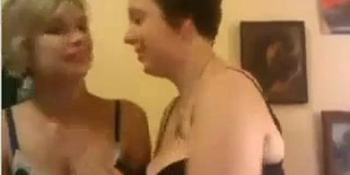 Ugly Lesbians Making Out On Camera